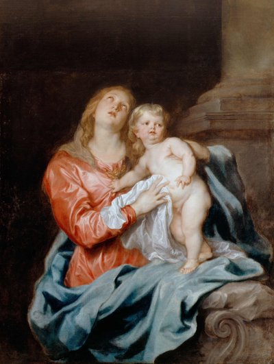 La Madonna y el Niño de Anthony van Dyck